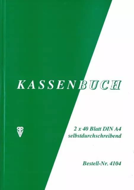 Kassenbuch A4 2x40BL PVP Penig 4104 (4019333041044)