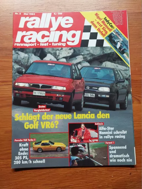 Rallye Racing 05/1993 Lancia Delta HF - VW Golf VR 6 - Porsche 968 Turbo S