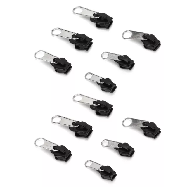 (Silver) Accessory Extensive Use 12Pcs Zipper Head Easy To Use For Art