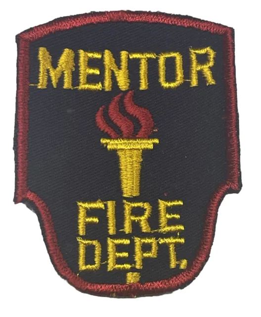 Mentor Fire Department Patch Ohio Embroidered Service Badge Emblem Rescue