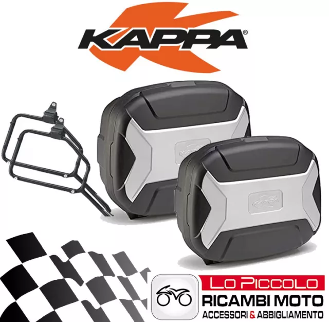 Set Kappa 2 Rigid Side Panniers KVC35 + Brackets KLR5103 BMW F 650 GS 2012