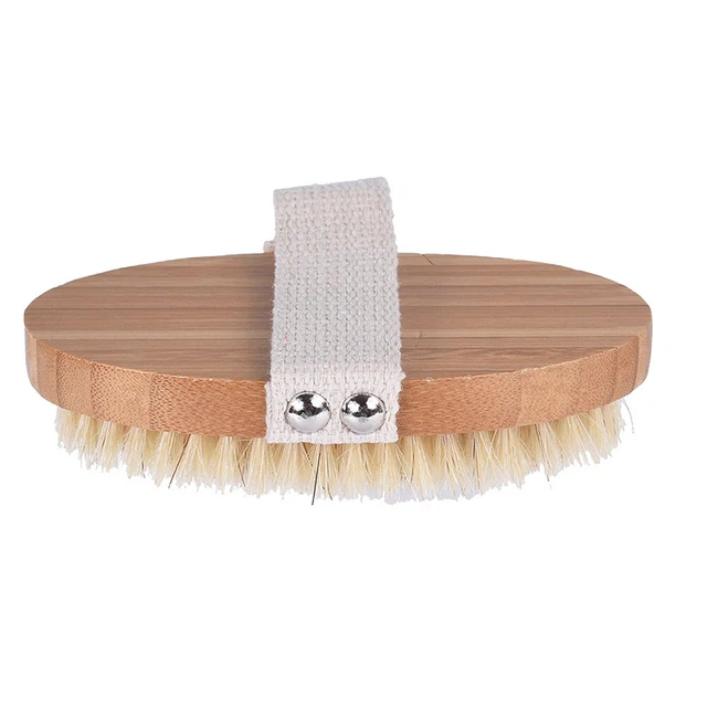 1 pieza Cepillo de cactus haya sisal cepillo de baño exfoliación cepillo corporal (color surtido)