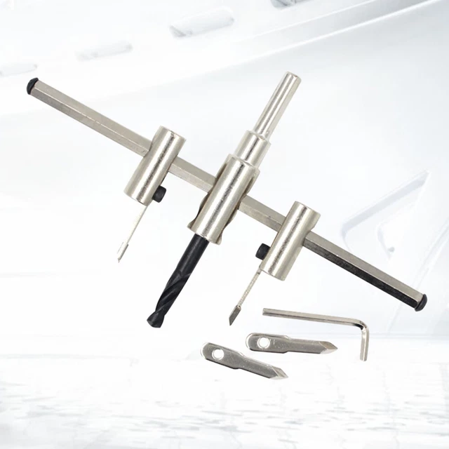 Taglierina circolare seghetto forato trapano forato strumento regolabile legno 30-300 mm DHL