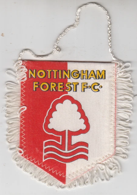 Fanion / Pennant Nottingham Forest - Petit Format 9x11 Cm, Club Anglais