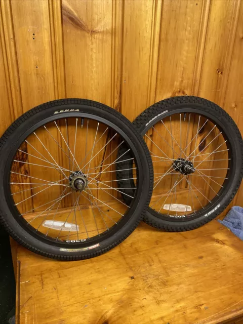 ALEX 20 XRIMS BMX Bike FreeWheel Set G303 Black Mid School Kenda Tires 135.00 PicClick