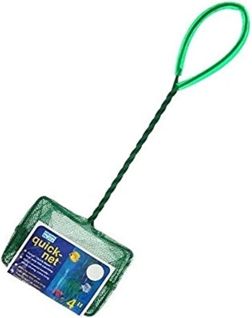 PENN-PLAX Quick-Net Aquarium Fish Nets – Durable, Strong, and Safe – Color May V