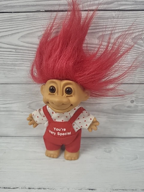 you-re-very-special-russ-troll-doll-red-hair-red-overalls-shirt-hearts