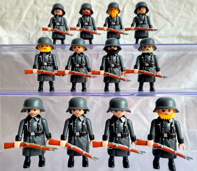 Playmobil Französische 5 X Soldaten Garde BLACK Trupp BRITEN MARINE Franzosen 1
