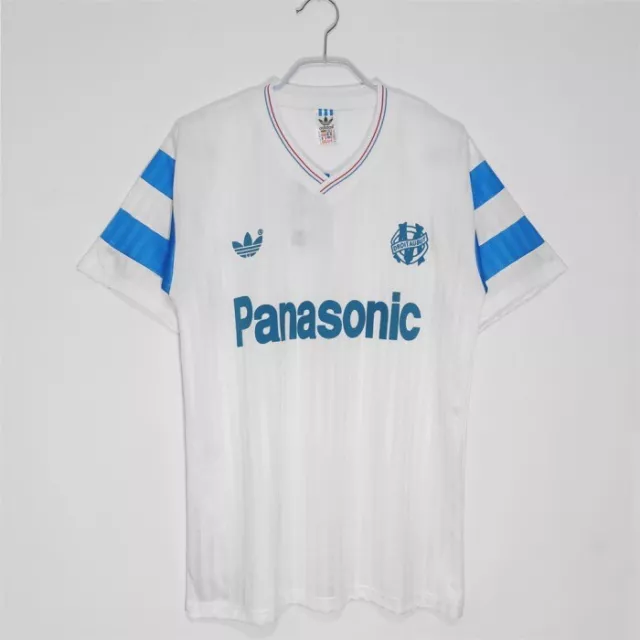 Marseille Home Retro Shirt 1990. Sizes Small/Medium/Large/XL/XXL.