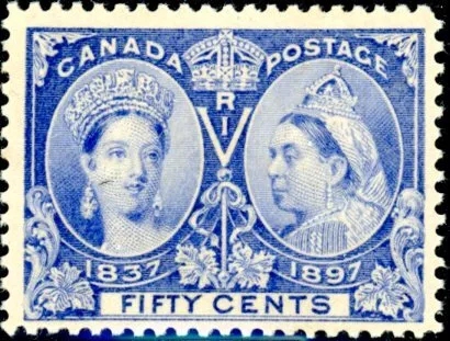 Canada Stamp #60 - Queen Victoria Jubilee (1897) 50¢ (F-MNH)