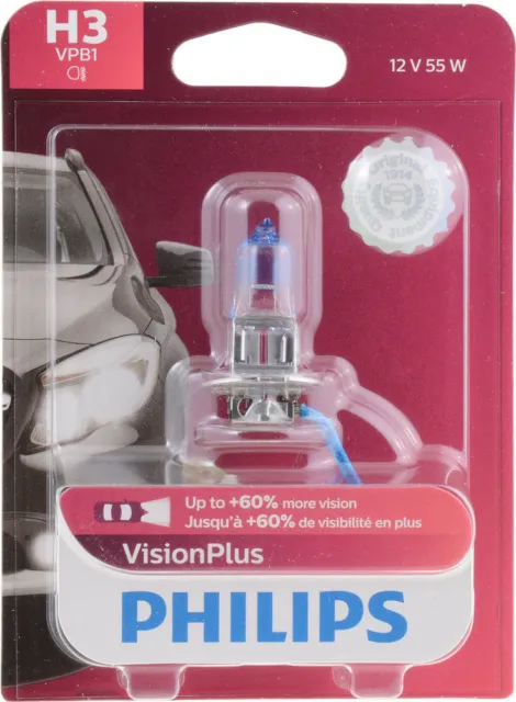 85-92 Trans Am Fog Lamp Bulb HALOGEN VISION PLUS (+60%) EACH PHILIPS