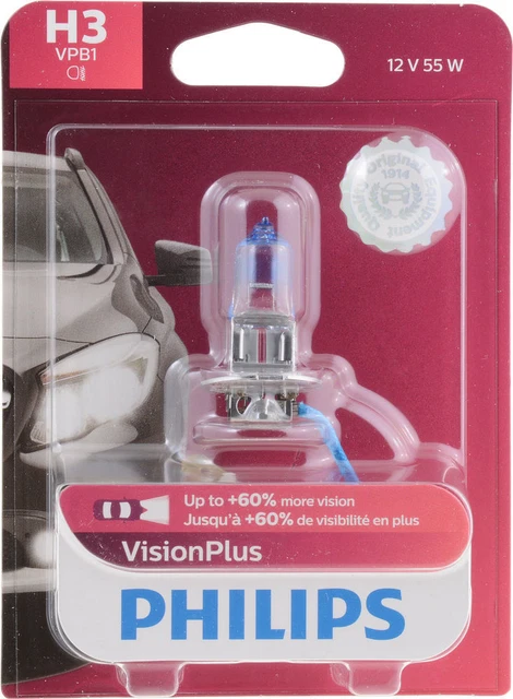 85-92 Trans Am Fog Lamp Bulb HALOGEN VISION PLUS (+60%) EACH PHILIPS