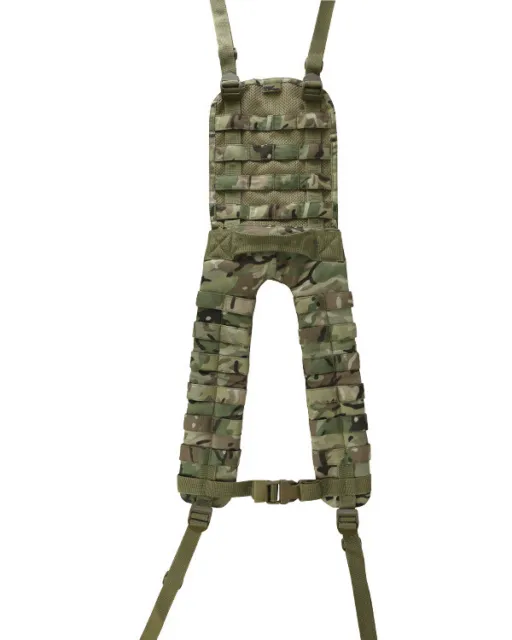 Molle Battle Yoke 4-Point For Webbing Military Army Outdoors BlackMTP K