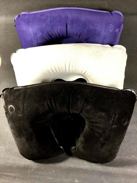 Inflatable Travel Neck Rest Pillow Head Rest Sleep Cushion