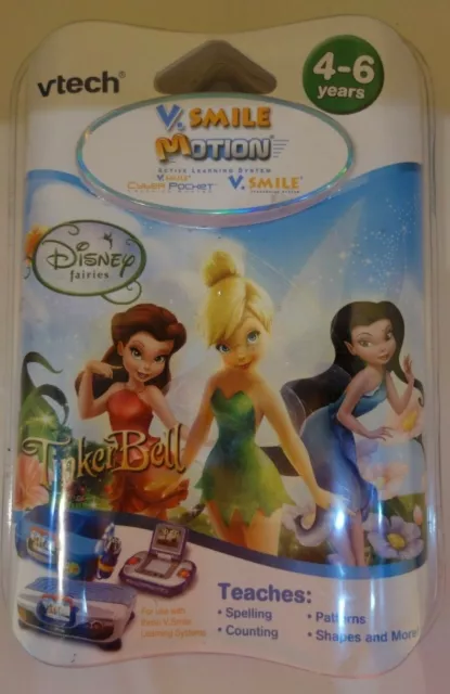 Vtech V.smile Motion Disney Fairies Active Learning System 4-6 See Description