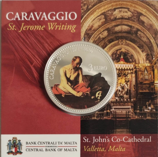 #Rm# 3 Euro Gedenkmünzen Malta 2022 - Caravaggio - Neu (Color)