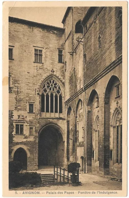 AVIGNON 84 Palais des Papes CPSM sépia écrite par Claire en Septembre 1936