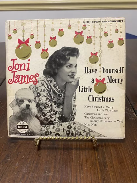 Joni James Have Yourself A Merry Little Christmas 45 RPM EP 1955 MGM Records