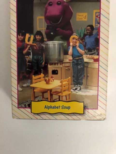 Barney And Friends Alphabet Soup Vhs 1992 Rare Time Life Video Tape Ships