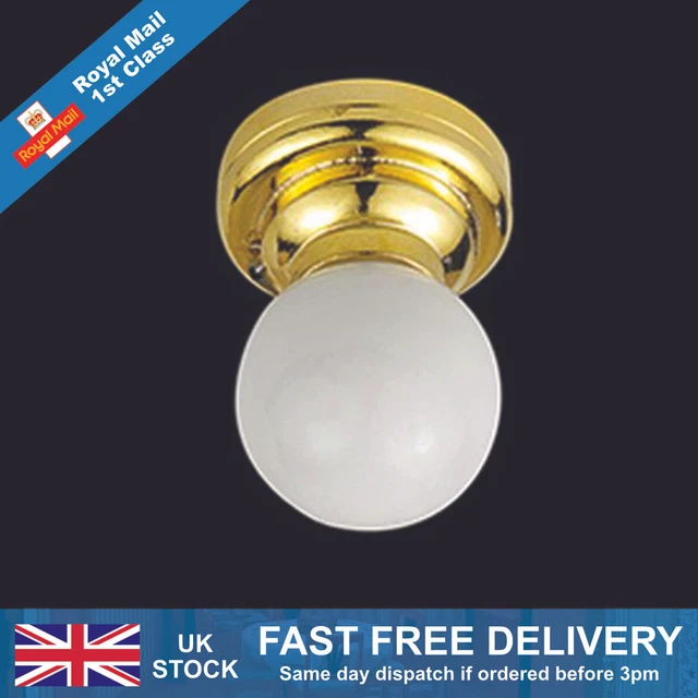 Dolls House Globe Shade Ceiling Light 1/12th Scale (01475)