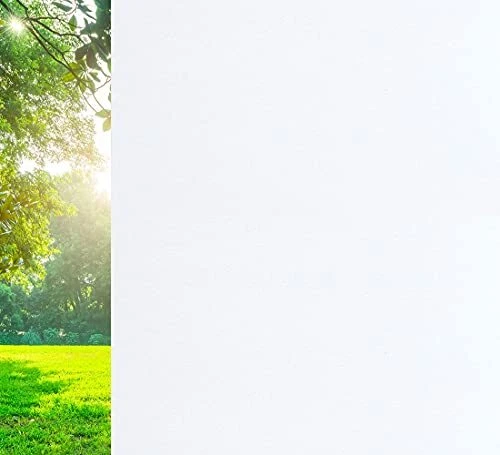 White Frosted Privacy Window Film - Removable Matte Covering(2Roll,35.4"x78.7")