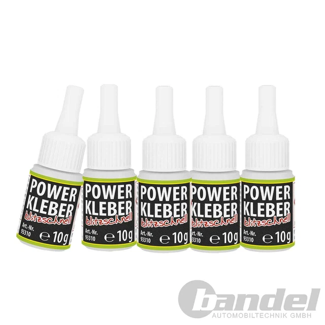 5x10g PETEC POWER ADESIVO UNIVERSALE SECONDO ADESIVO FULMINEO