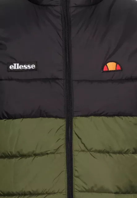 Ellesse Gilet Waistcoat Black Green Khaki Padded Big Sizes 3