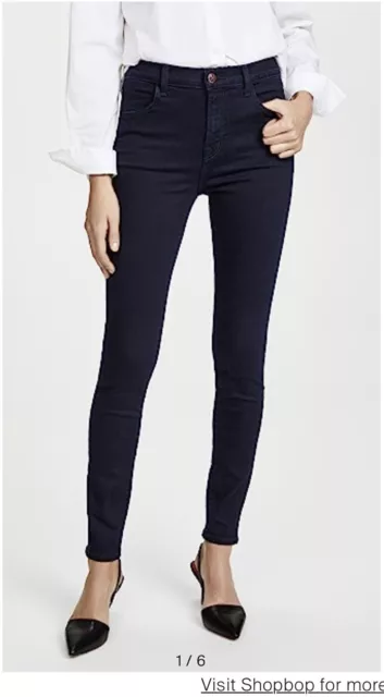 J Brand Maria High Rise Jeans Bluebird 26 NWT Photo Ready $220