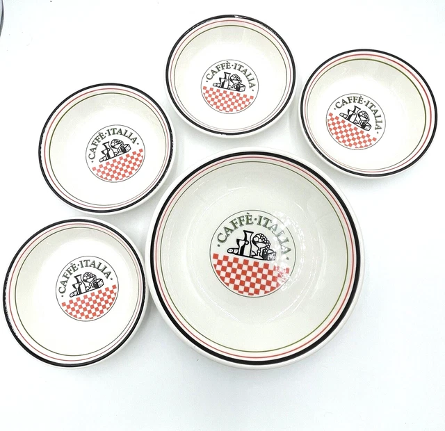VINTAGE PASTA BOWLS Made in Italy Cafe Italia Himark Salad Serving Set