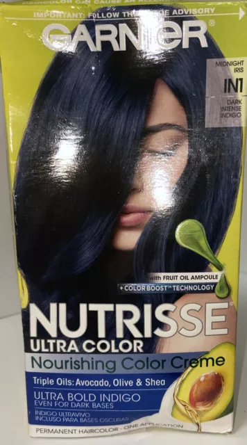 Garnier Nutrisse Nourishing Color Creme - Midnight Iris IN1 Dark Intense Indigo