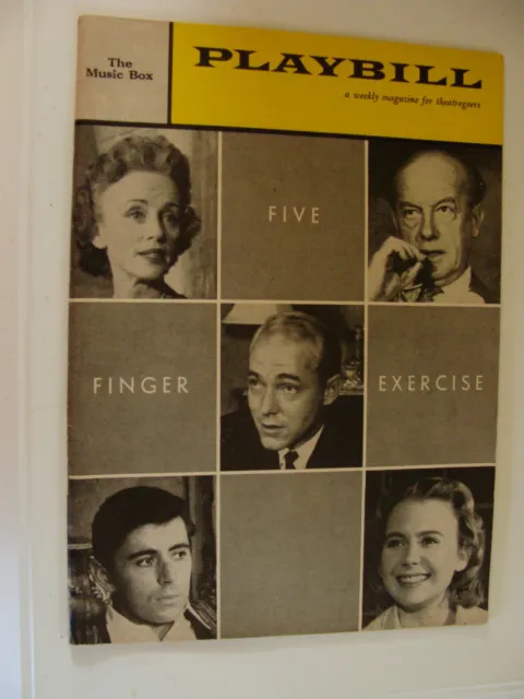 Dec 1959 NY Playbill Five Finger Exercise Jessica Tandy dir. John Gielgud