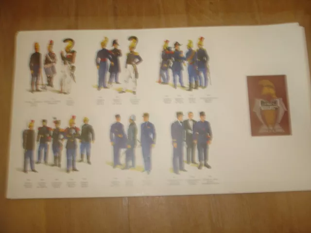 Planche Uniformes Bspp 48 X 27   120 Gr Attention La Planche Sera Pliee