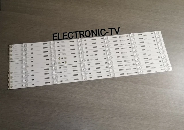 Lot De 9 Barrettes LED De Rétroéclairage Pour TV Thomson 55US6106 - Neuf
