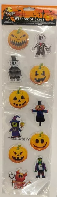 Halloween Party Window Sticker Gel Vinyl Decals Spooky Haunted House Decoration