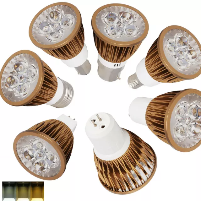 9W 15W Dimmable LED Spotlight Bulbs GU10 MR16 E27 E14 GU5.3 220V DC 12V Lamp RE