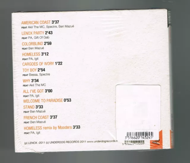 ♫ - Lenox - Opening Act - 12 Titres - 2011 - Cd Neuf New Neu - ♫ 2