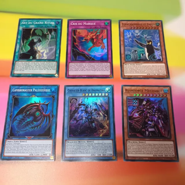 Lot Yugioh! 6 Cartes Super Rare [Fr] -Boîte des Dieux du Pharaon 2022 (MP22-FR)