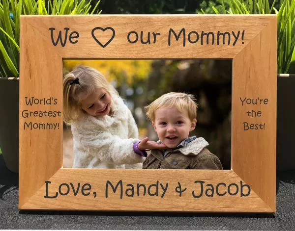 Personalized Engraved // I Love my Mommy // Picture Frame // Mom // Mother