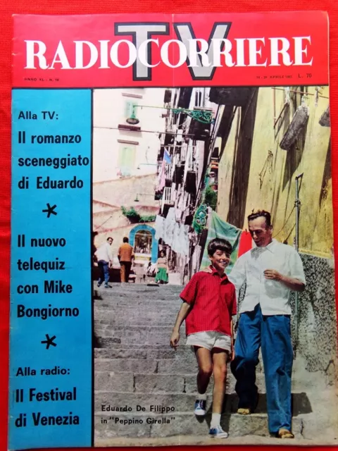 Radiocorriere TV del 14 Aprile 1963 Bongiorno Peppino Girella Roosevelt Cluytens