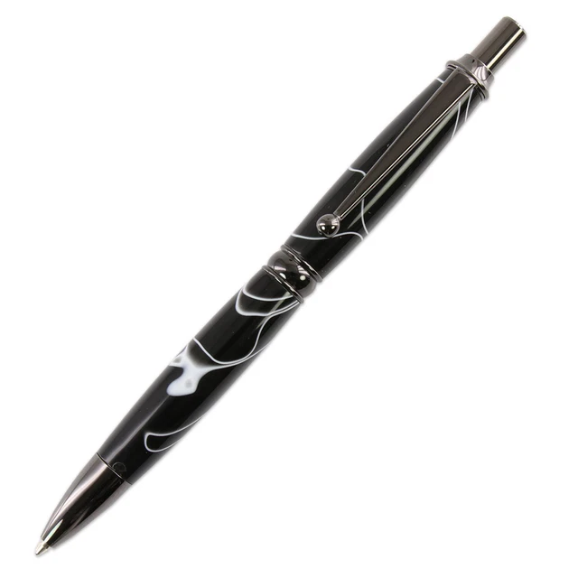 Kit Power Pen, aletas de metal para pistola, kit único, torneado de madera heredado