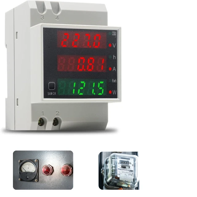 DL85-2041 Dual Display Ac Voltmeter Ampèremeter AC... – Grandado
