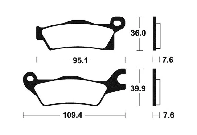 Mabutingti Lot 3 Plaquette Frein Frittées Avant Arrière Can-Am Outlander 450 500 570 650 800 850 1000