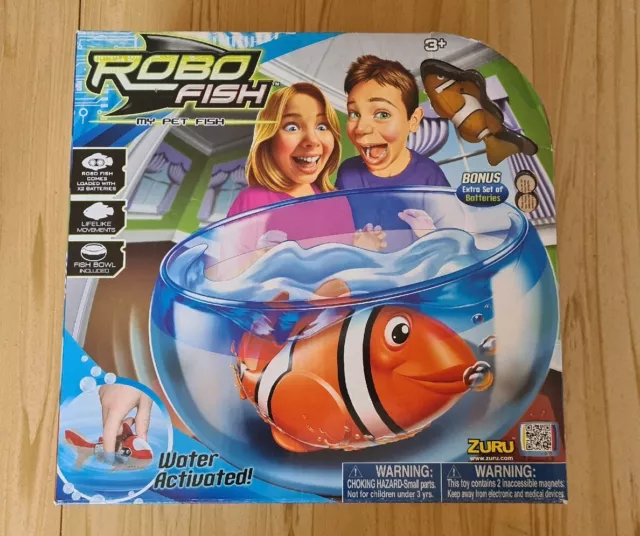 ROBO FISH ROBOTIC Swimming My Pet Fish Tank Playset by Zuru With Clownfish  NEW £39.99 - PicClick UK