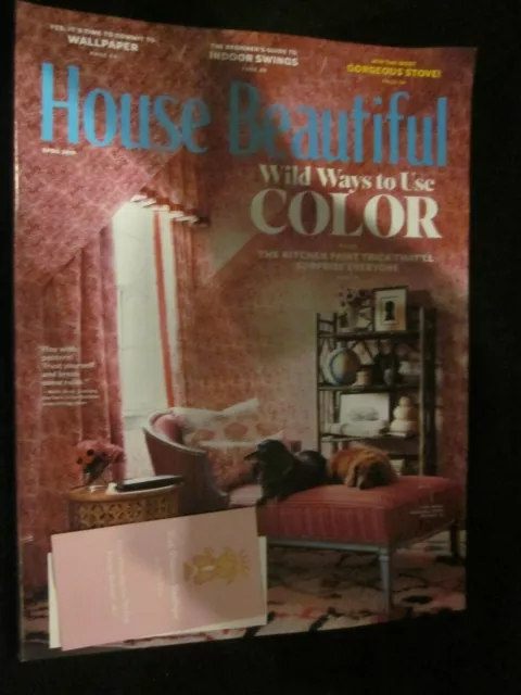 House Beautiful Magazine April 2019 Wild Ways To Use Color Play With Pattern New
