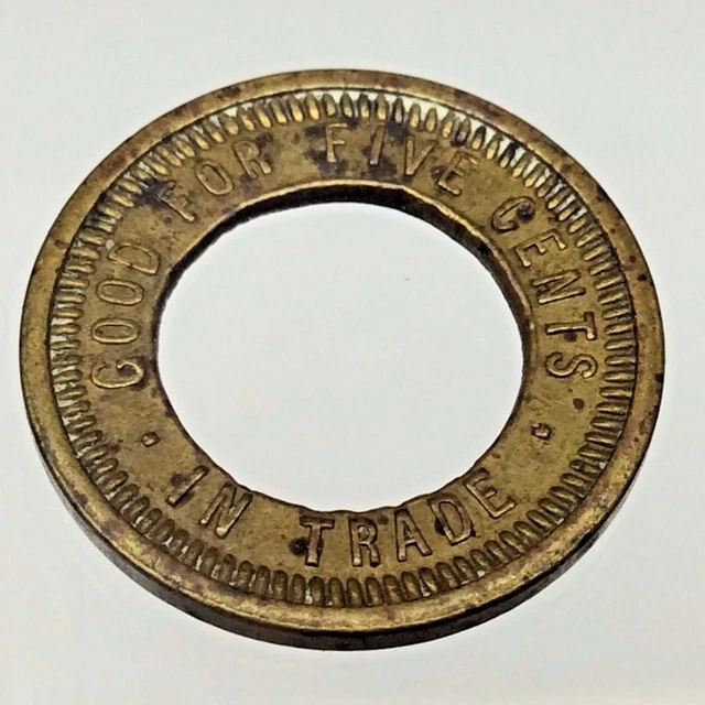 Good For Five Cents In Trade North Western Novelty Trade Token B675