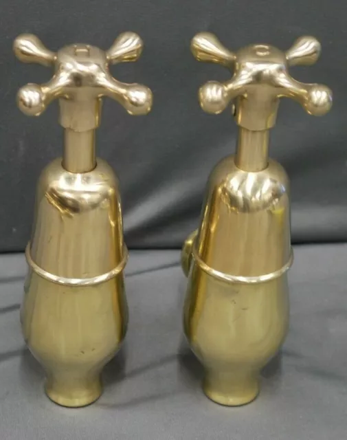 Brass Globe Taps Reclaimed Fully Refurbished Old Heavy Weight Old Globe Taps 3