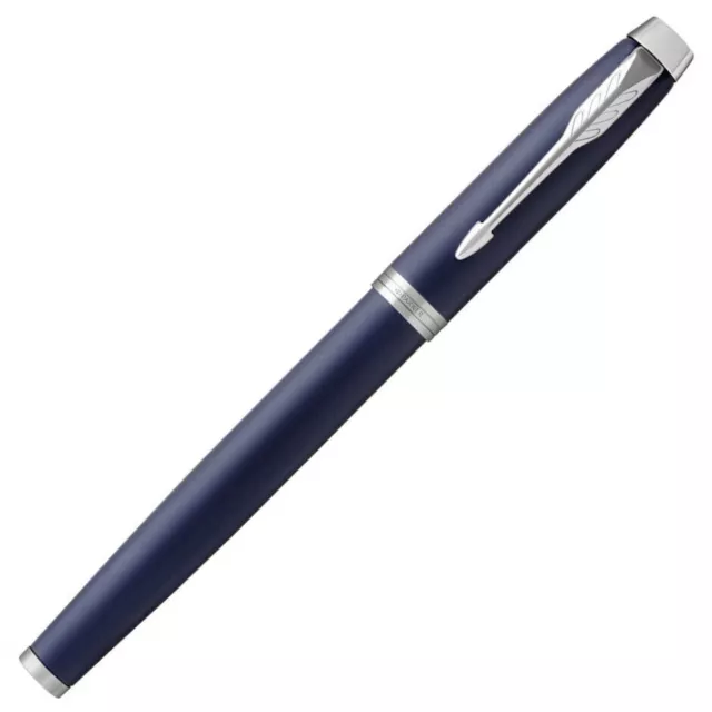 PARKER IM Rollerball Pen - Blue Lacquer Chrome Trim -