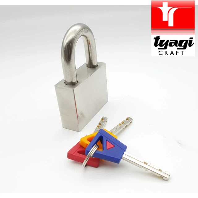 40mm 4cm Acier Inoxydable Anti Rouille Cadenas Haute Sécurité Manille Verrou X 2