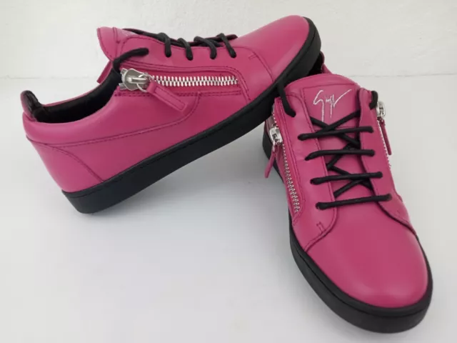 RARE Giuseppe Zanotti Nicki Pink Leather Sneakers Size 37 Size 7 US Womens