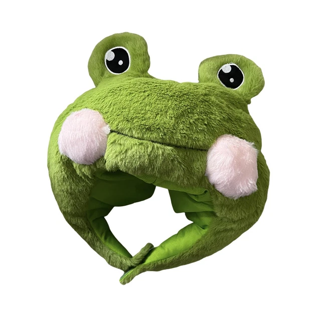 CUTE PLUSH FROG Hat Headdress Party Hats Cartoon Stuffed Toy £14.27 ...
